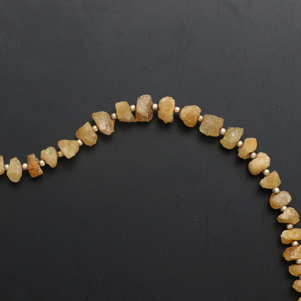 Raw Yellow Aqua Gemstone Beads, Rough Yellow Aqua Stone-6 mm To 10 mm- Yellow Aqua Crystal, Yellow Aqua,8 Inch,Jewelry Making Gemstone, Aqua - National Facets, Gemstone Manufacturer, Natural Gemstones, Gemstone Beads