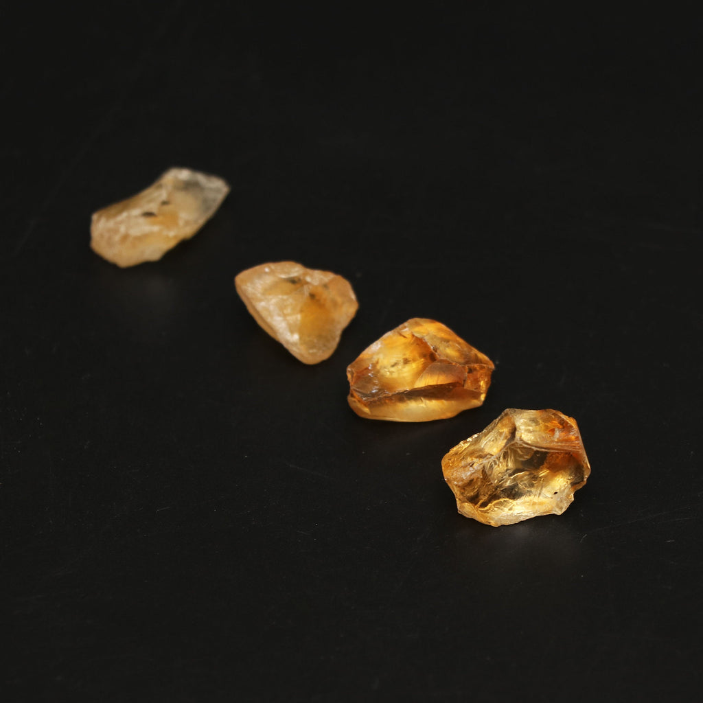 Natural Citrine Organic Rough Loose Gemstone | 12x15 mm | Rough Loose Gemstone | Set of 10 Pieces - National Facets, Gemstone Manufacturer, Natural Gemstones, Gemstone Beads