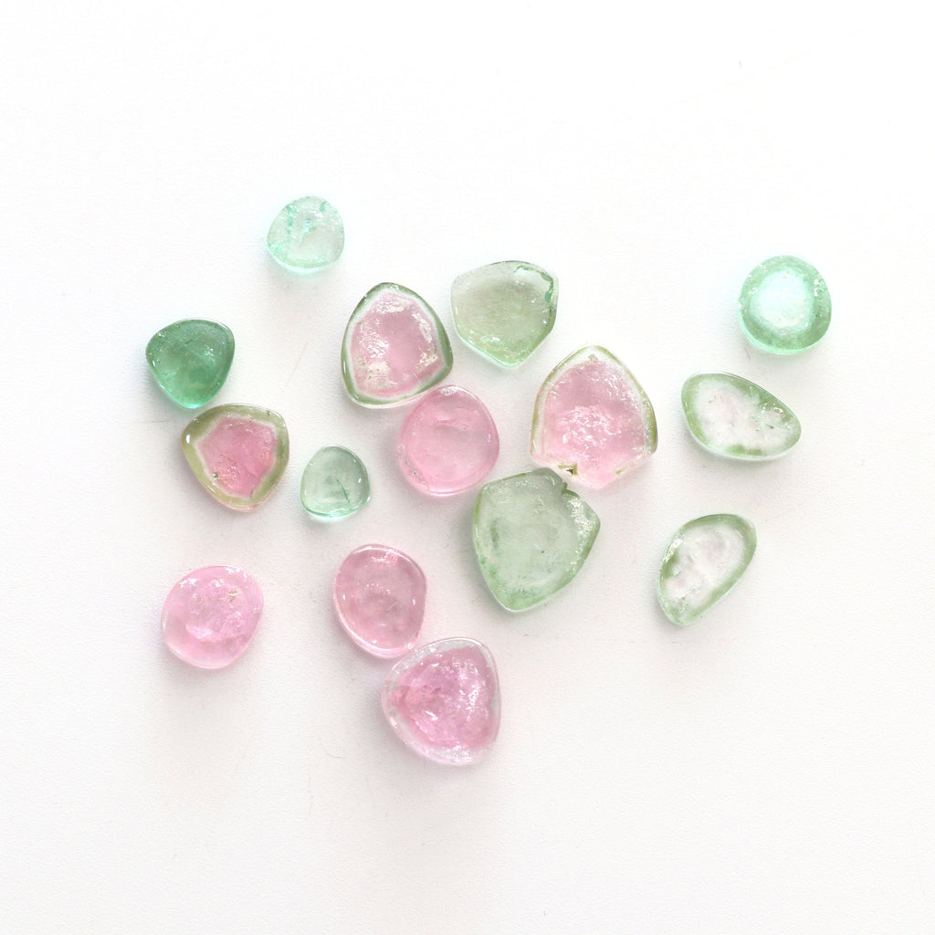 Natural Tourmaline Smooth Organic Shaped Loose Gemstone, 12x10x3 mm, Tourmaline Gemstone, Gem Quality, 15 Pieces - National Facets, Gemstone Manufacturer, Natural Gemstones, Gemstone Beads