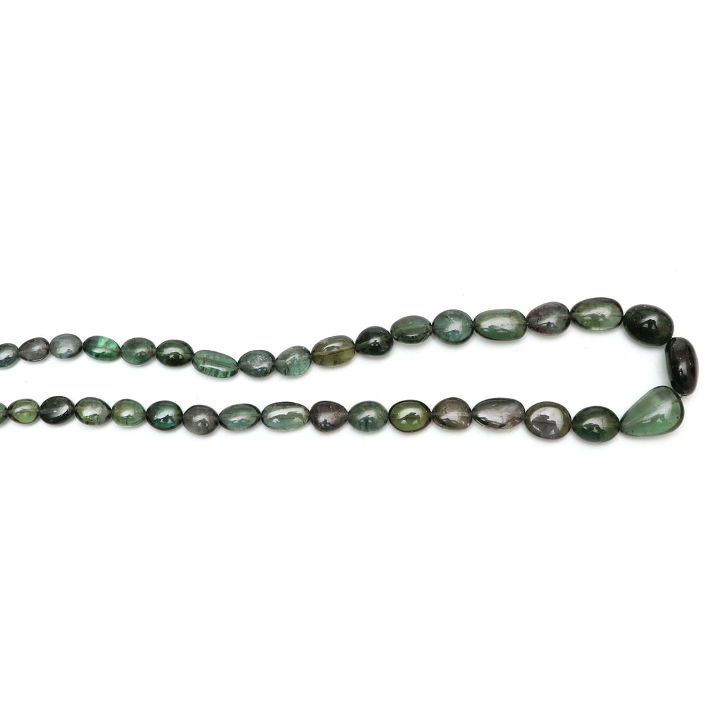 Natural Tourmaline Smooth Tumble Beads | Unique Tourmaline | 5x7 mm to 12.5x17.5 mm | 8 Inch/ 18 Inch Full Strand | Price Per Strand - National Facets, Gemstone Manufacturer, Natural Gemstones, Gemstone Beads