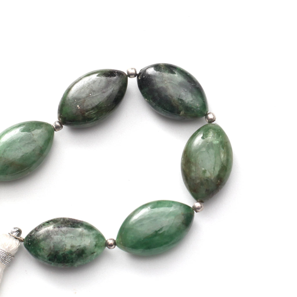 Jade Smooth Marquise Beads , Natural Jade Gemstone - 10.5x17 mm - Jade Marquise -Gem Quality, 8 Inch Full Strand, Price Per Strand - National Facets, Gemstone Manufacturer, Natural Gemstones, Gemstone Beads