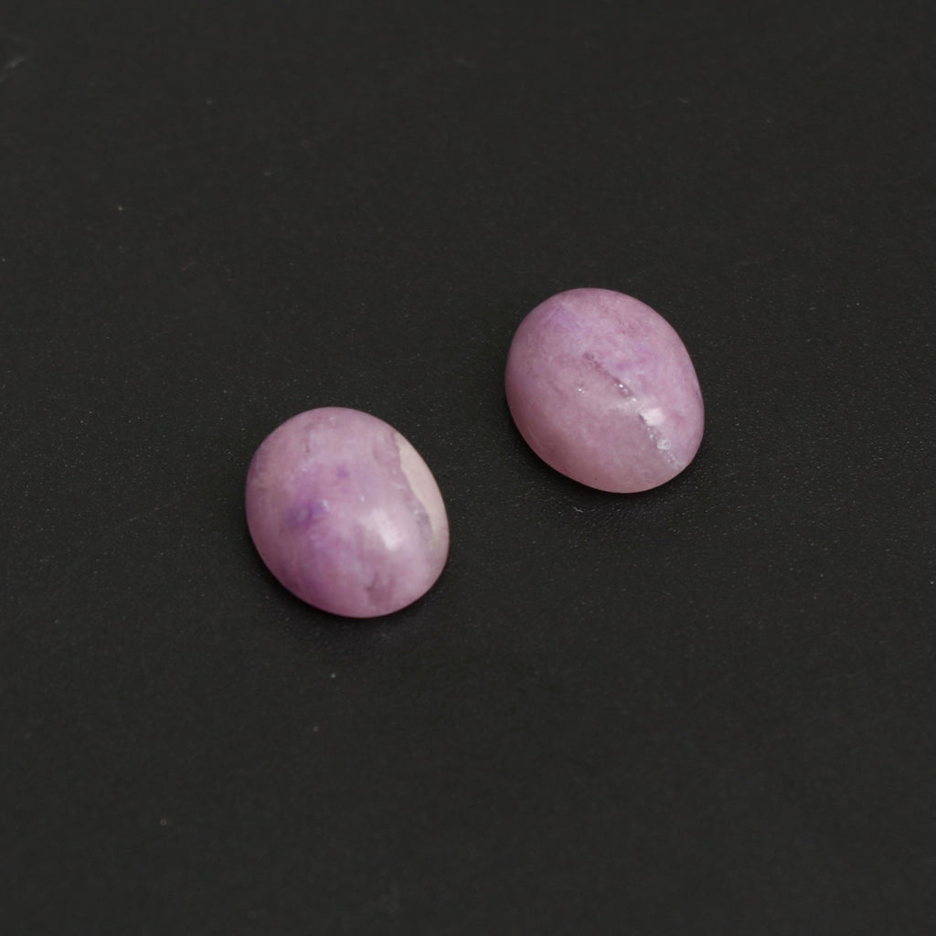 Natural Sugilite Smooth Oval Cabochon Gemstone | 9x11mm | Gemstone Cabochon | Pair ( 2 Pieces ) - National Facets, Gemstone Manufacturer, Natural Gemstones, Gemstone Beads