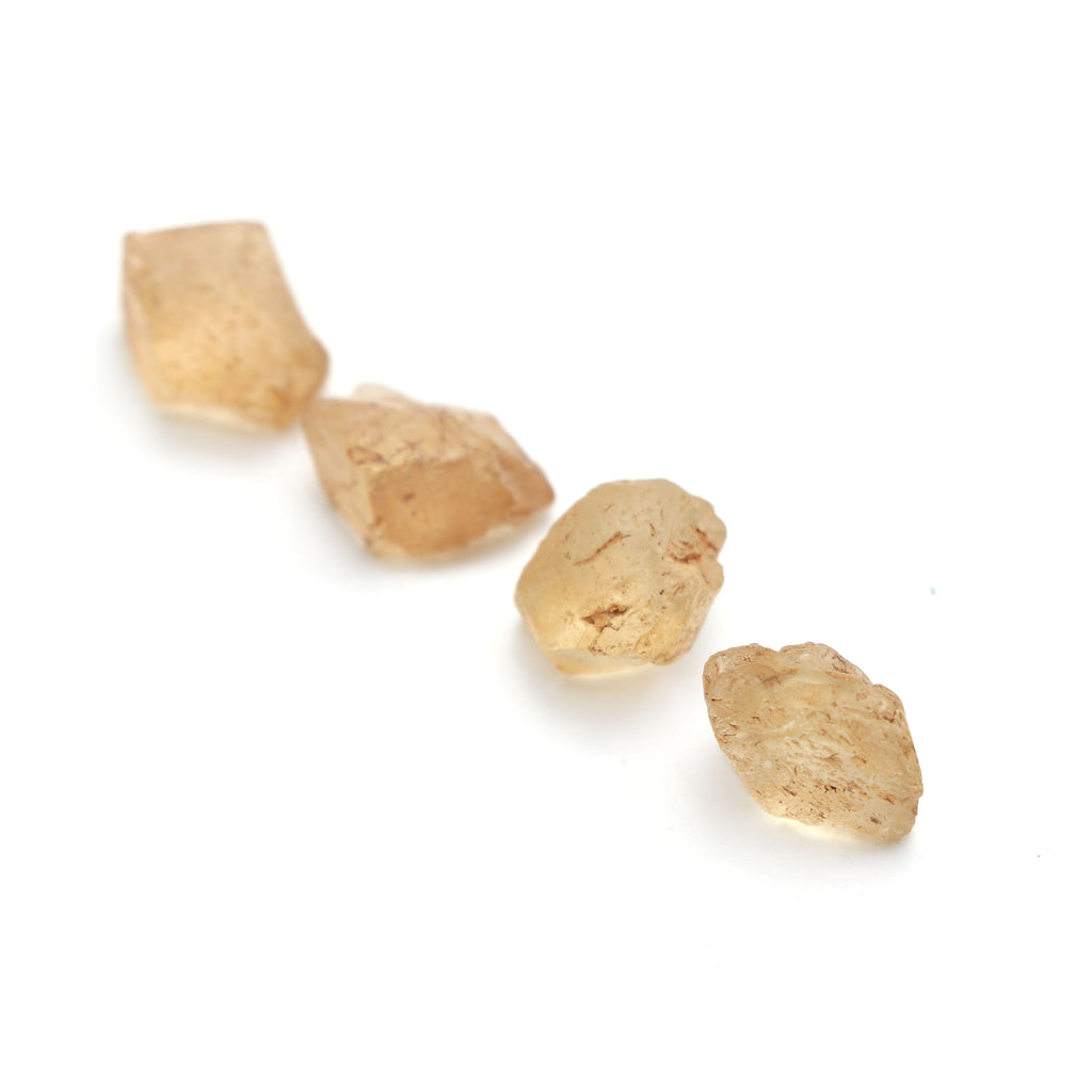 Natural Imperial Topaz Organic Rough Loose Gemstone | 12x12 mm | Rough Loose Gemstone | Set of 10 Pieces - National Facets, Gemstone Manufacturer, Natural Gemstones, Gemstone Beads