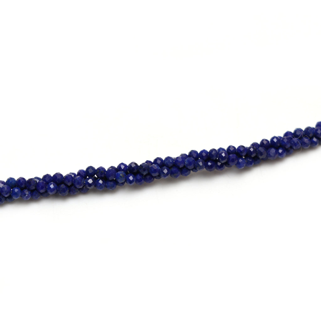Lapis Faceted Rondelle Beads