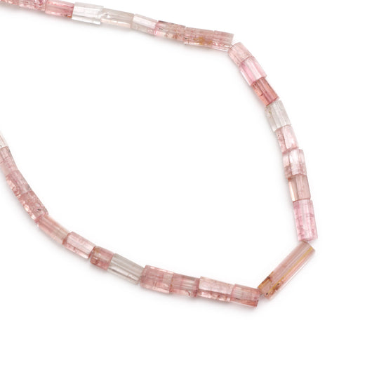 Natural Tourmaline Faceted Cylinder Beads - 2.5x5.5 to 4.5x15.5 mm - Tourmaline Beads - 8 Inch/ 18 Inch Strand, Price Per Strand