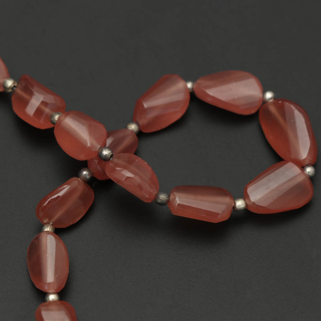 Natural Rhodochrosite Faceted Tumble Beads, 7x10 mm to 9x14 mm strand, 7 Inch AA Quality Gift For Women - National Facets, Gemstone Manufacturer, Natural Gemstones, Gemstone Beads