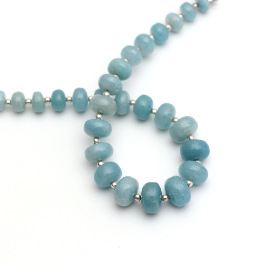 Natural Paraiba Quartz Smooth Beads, Paraiba Smooth- 6mm to 10mm - Paraiba Quartz - Gem Quality ,8 Inch/ 20 Cm Full Strand, Price Per Strand - National Facets, Gemstone Manufacturer, Natural Gemstones, Gemstone Beads