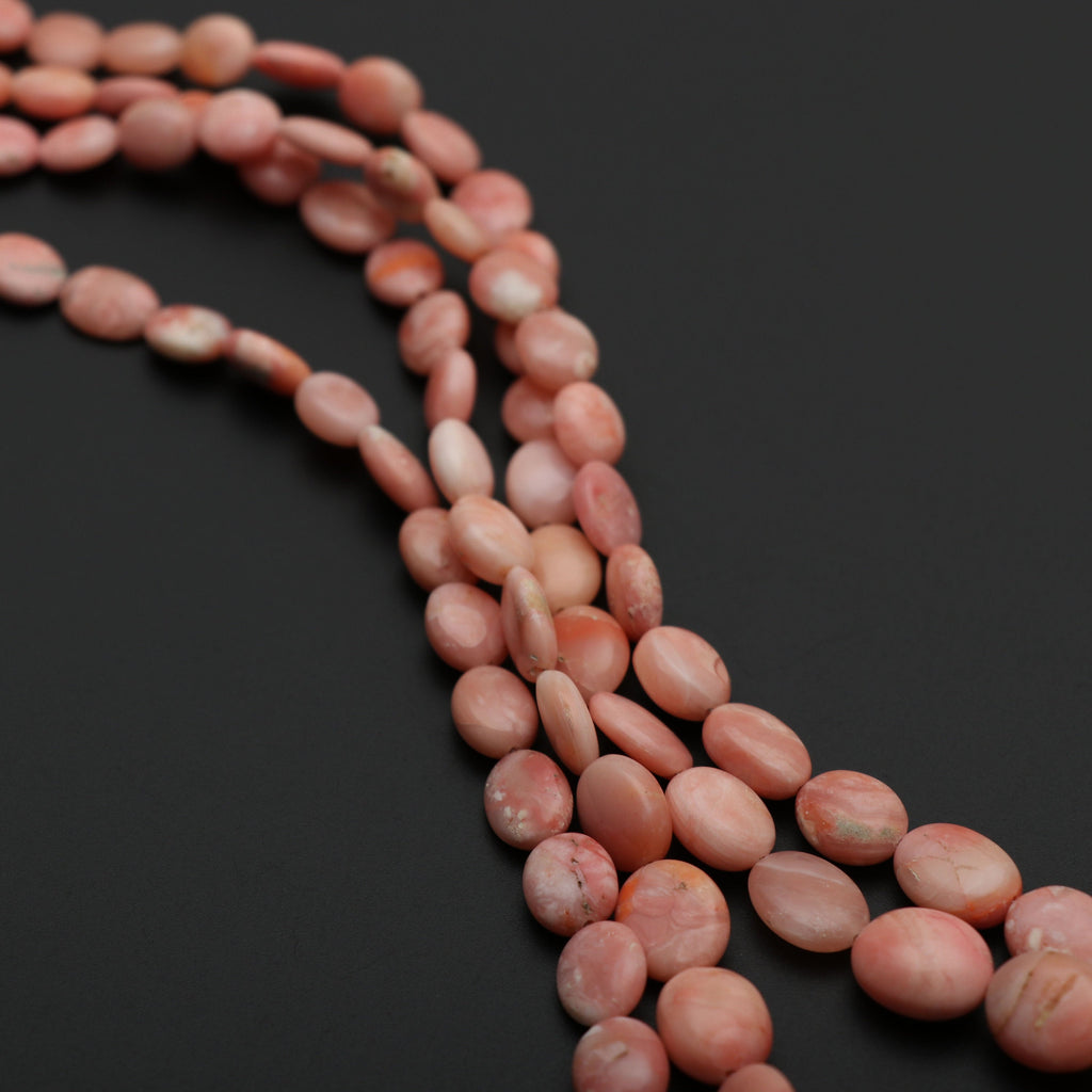 Peach Opal Smooth Tumble Beads | 6x7.5 mm to 11x15 mm | Peach Opal Smooth Beads | Gem Quality | 8 Inch/17 Inch | Price Per Strand - National Facets, Gemstone Manufacturer, Natural Gemstones, Gemstone Beads