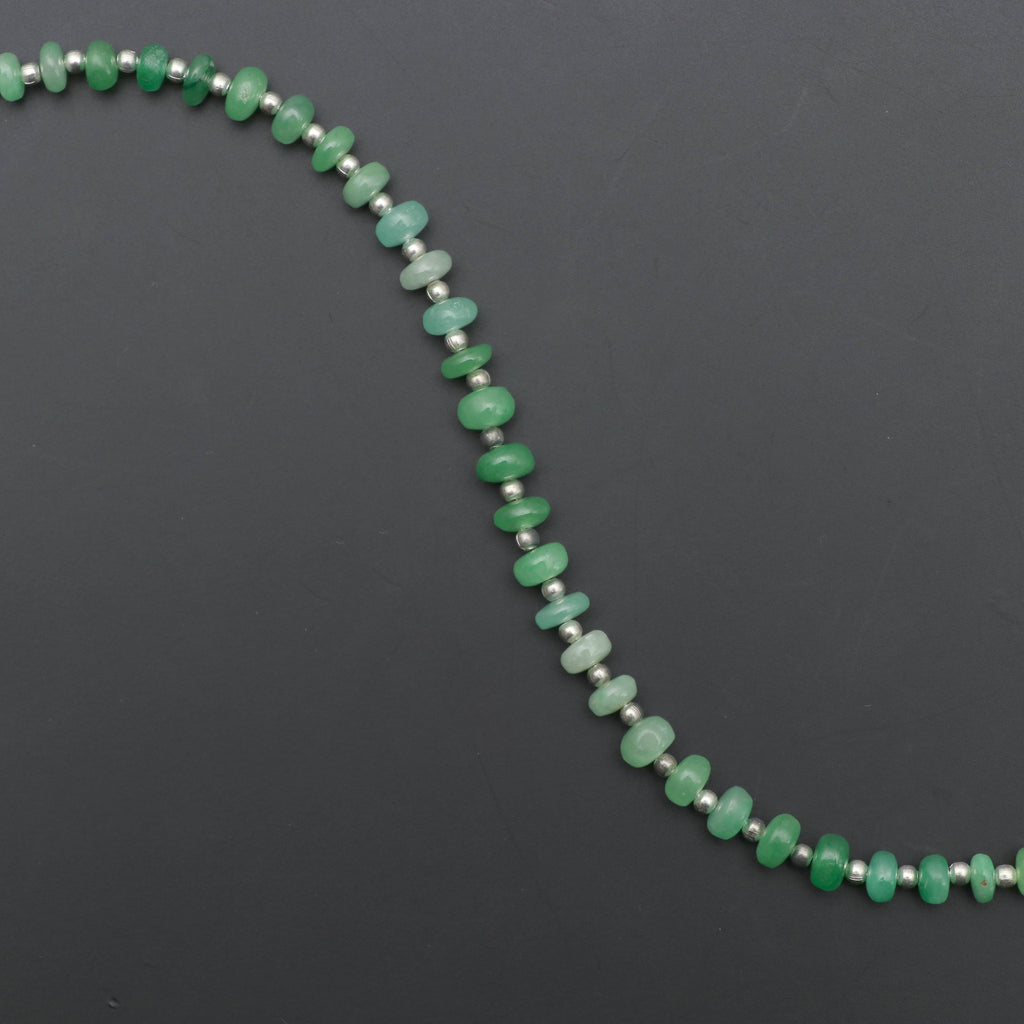 Natural Jade Type C Smooth Beads, Jade Rondelle beads, Natural Jade Beads, 4.5 mm to 6 mm, Smooth Beads,Jade strand,8 Inch, Price Per Strand - National Facets, Gemstone Manufacturer, Natural Gemstones, Gemstone Beads