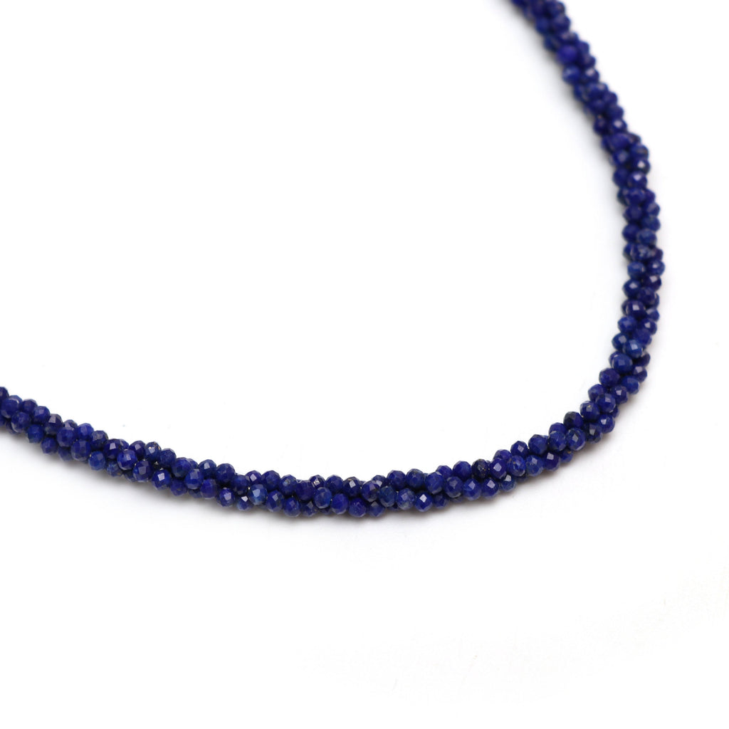 Lapis Faceted Rondelle Beads