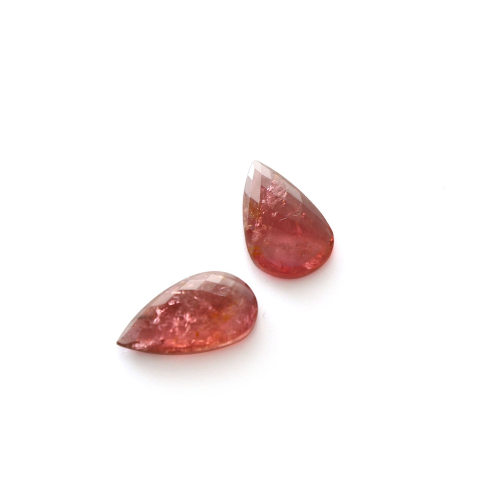 Tourmaline Pear Faceted Loose Gemstone, 10x17mm , Faceted Gemstone, Tourmaline Pear, Pair (2 Pieces) - National Facets, Gemstone Manufacturer, Natural Gemstones, Gemstone Beads