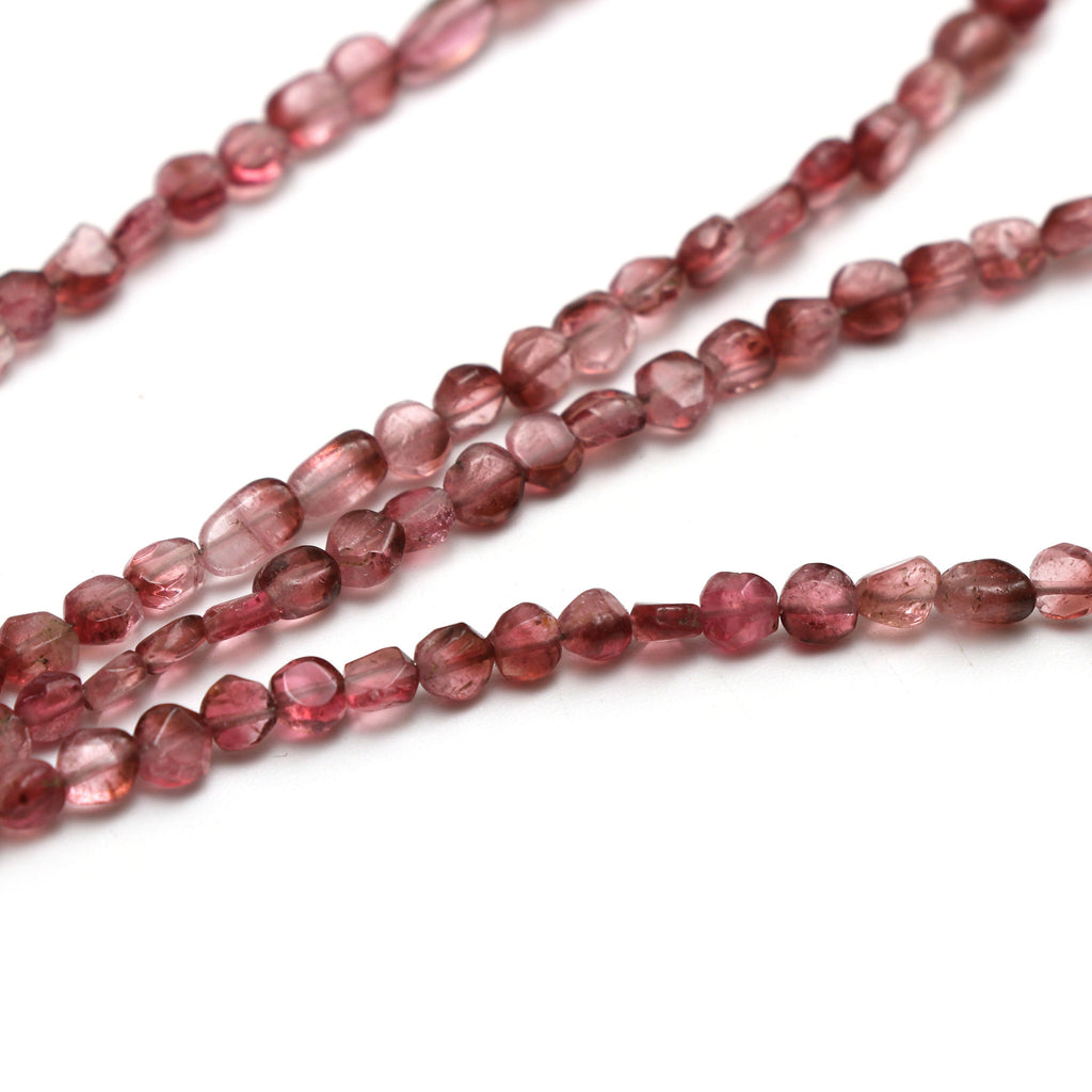 Tourmaline Smooth Coin Beads, Tourmaline Tyre Beads, 3.5 mm to 5.5 mm, Tourmaline Plain Beads - Gem Quality, 18 Inch, Price Per Strand - National Facets, Gemstone Manufacturer, Natural Gemstones, Gemstone Beads