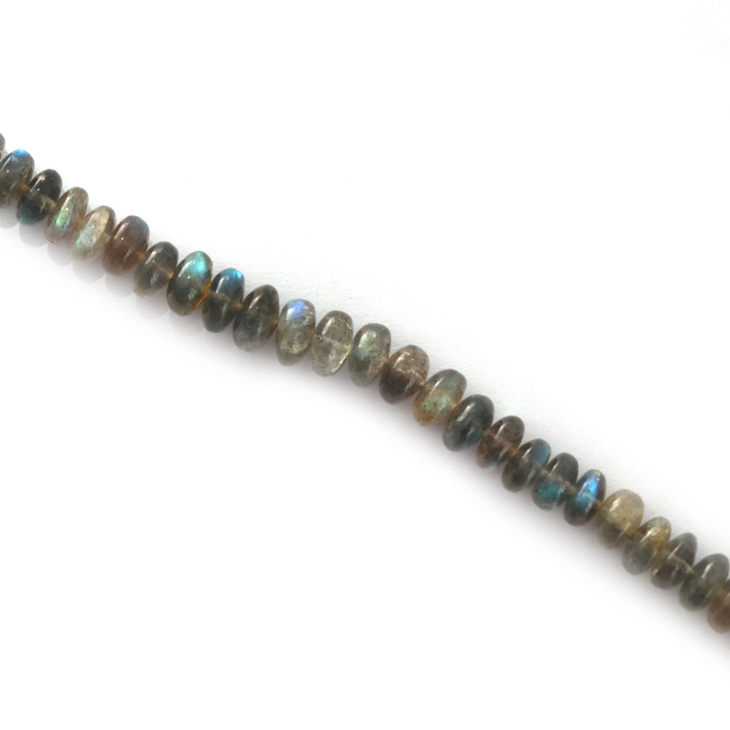 Labradorite Smooth Beads - 6 mm to 8 mm - Labradorite - Gem Quality , 8 Inch/ 20 Cm Full Strand, Price Per Strand - National Facets, Gemstone Manufacturer, Natural Gemstones, Gemstone Beads