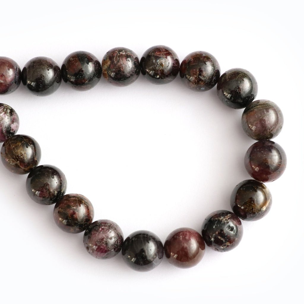 Multi Tourmaline Smooth Balls Beads , 11 mm to 12 mm, Multi Tourmaline Round Balls, Tourmaline strand, 8 Inch Full Strand, Per Strand Price - National Facets, Gemstone Manufacturer, Natural Gemstones, Gemstone Beads