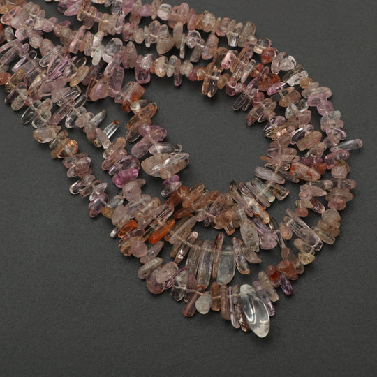 Imperial Topaz Smooth Chips Beads | 3x4.5mm to 9.5x16mm | Imperial Topaz Jewelry Making Beads | 8 Inch/ 18 Inch Full Strand | Price Per Strand