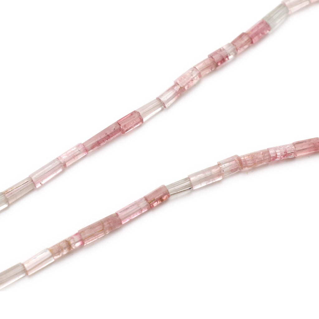 Natural Tourmaline Faceted Cylinder Beads - 2.5x5.5 to 4.5x15.5 mm - Tourmaline Beads - 8 Inch/ 16 Inch/ 18 Inch Strand, Price Per Strand - National Facets, Gemstone Manufacturer, Natural Gemstones, Gemstone Beads