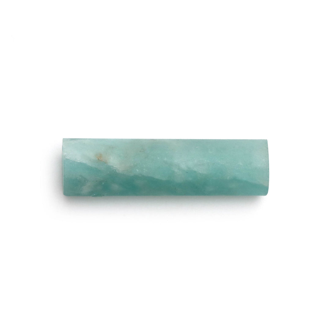 Amazonite Matte Finish Cylinder Gemstone, 8.5x30 MM, Matt Finish Gemstone , AA Quality , Price Per Pair Gemstone - National Facets, Gemstone Manufacturer, Natural Gemstones, Gemstone Beads