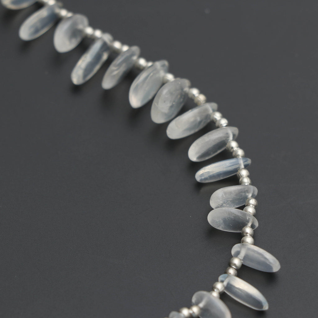 Moonstone Smooth Slice Top Drill beads,Moonstone Slice, Smooth Top Drill 8x4 mm to 11x9 mm, Moonstone, Moonstone strand, 8 Inch, per strand - National Facets, Gemstone Manufacturer, Natural Gemstones, Gemstone Beads