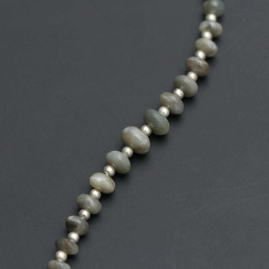 Natural Cat's Eye Smooth Beads, Cat's Eye Beads, Rondelle Beads - 3 mm to 6 mm - Cat's Eye Smooth - Gem Quality, 8 Inch, Price Per Strand - National Facets, Gemstone Manufacturer, Natural Gemstones, Gemstone Beads