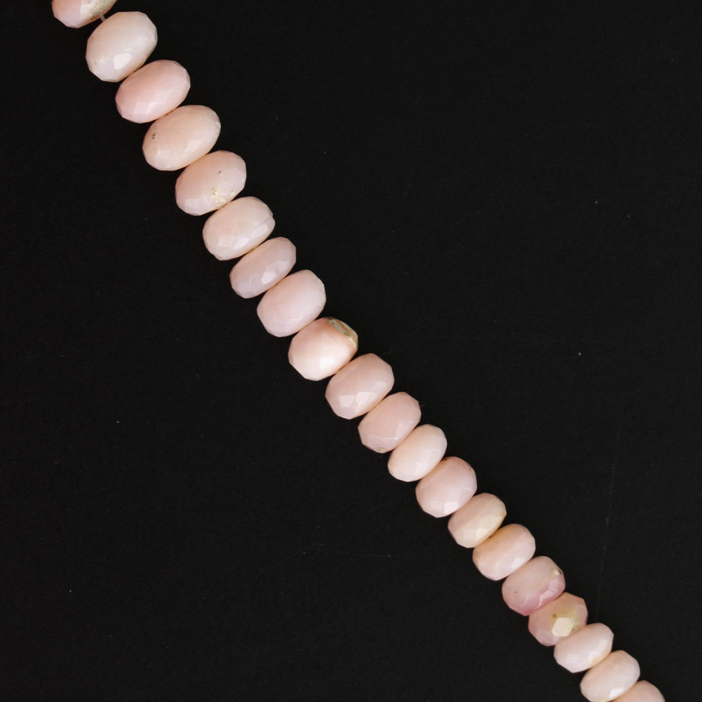 Pink Opal Faceted Beads - 5 mm to 7 mm - Pink Opal, Pink Opal Faceted- Gem Quality , 8 Inch/ 20 Cm Full Strand, Price Per Strand - National Facets, Gemstone Manufacturer, Natural Gemstones, Gemstone Beads