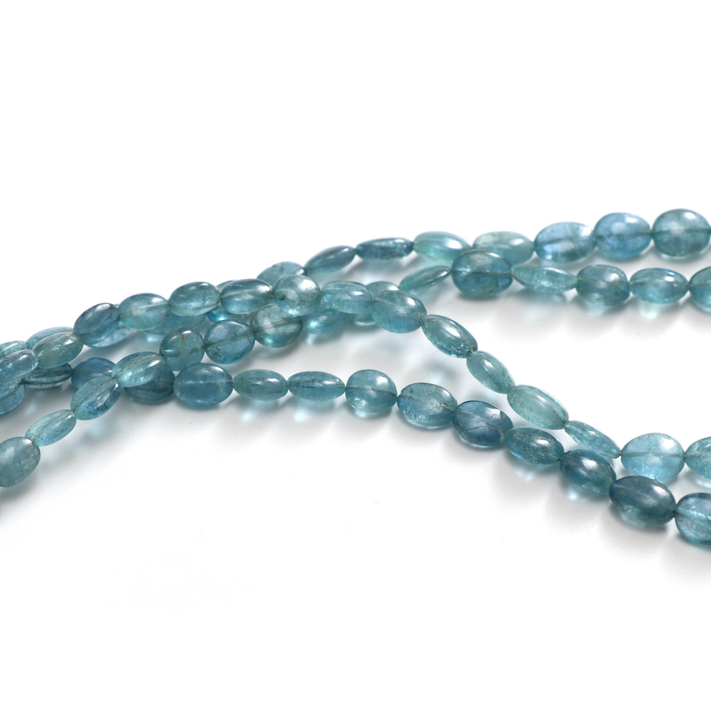 Aquamarine Smooth Tumble Beads, 5x6mm to 8x12 mm, Aquamarine Tumble, Gem Quality, 8 Inch 6 Inch\ 18 Inch Full Strand, Price Per Strand - National Facets, Gemstone Manufacturer, Natural Gemstones, Gemstone Beads