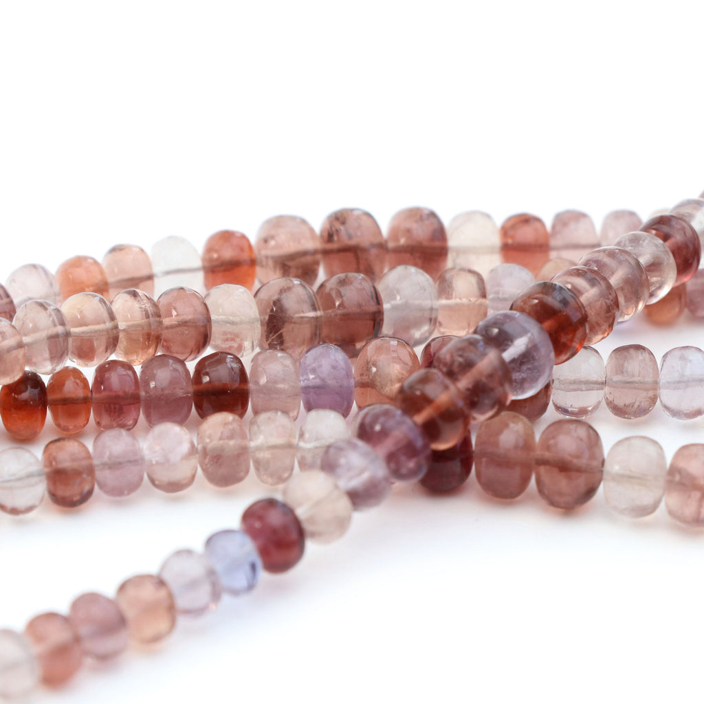 Change Color Fluorite Beads - 4.5 mm to 7.5 mm - Change color Smooth Beads, Fluorite Beads- Gem Quality, 8 Inch, Price Per Strand - National Facets, Gemstone Manufacturer, Natural Gemstones, Gemstone Beads