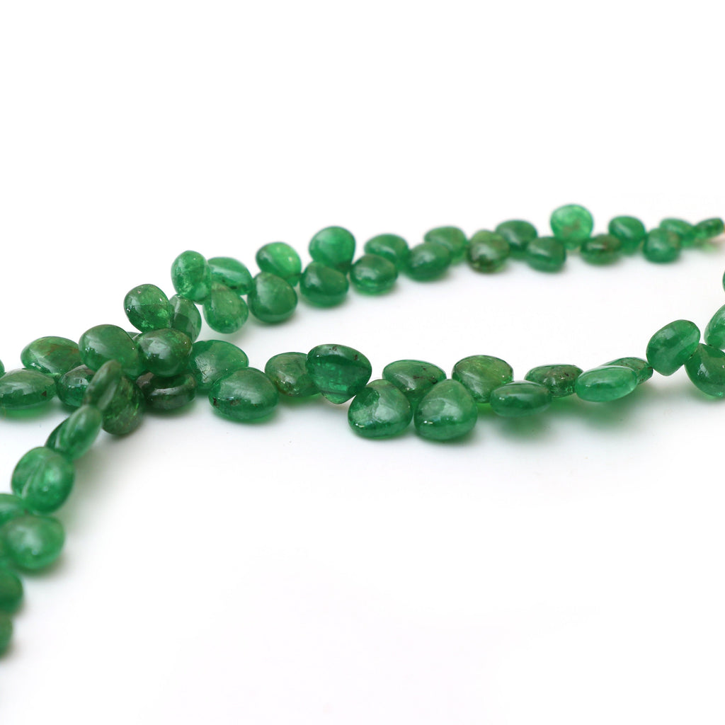 Tsavorite Smooth Heart Beads, Tsavorite Gemstone, Tsavorite Heart- Gem Quality , 7 Inch Full Strand, Price Per Strand, Gift For Women - National Facets, Gemstone Manufacturer, Natural Gemstones, Gemstone Beads