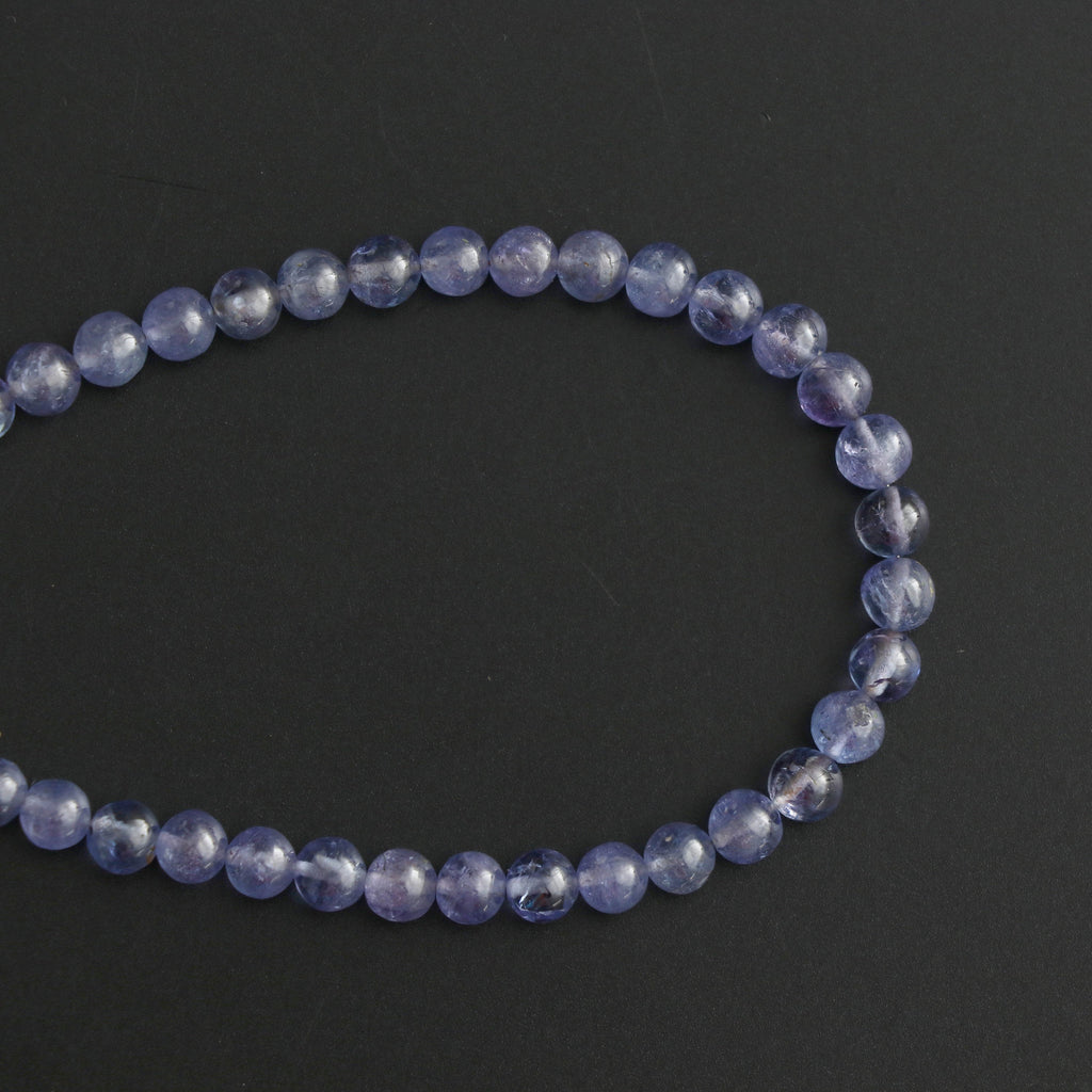 Tanzanite Smooth Balls Beads , 3.5 mm to 7 mm, Tanzanite Round Gemstone, Tanzanite strand, 20 Cm Full Strand, Per Strand Price - National Facets, Gemstone Manufacturer, Natural Gemstones, Gemstone Beads