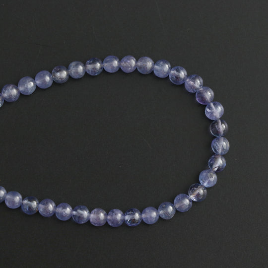 Tanzanite Smooth Balls Beads , 3.5 mm to 7 mm, Tanzanite Jewelry Making Beads, 20 Cm Full Strand, Price Per Strand