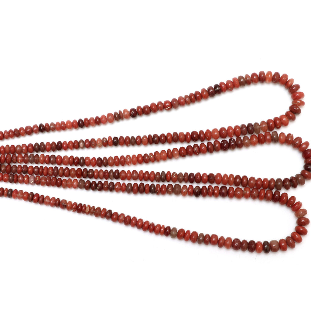 Andesine Smooth Rondelle Beads | 4.5 mm to 7.5 mm | Andesine Rondelle Beads | Gem Quality | 8 Inch/ 18 Inch Full Strand | Price Per Strand - National Facets, Gemstone Manufacturer, Natural Gemstones, Gemstone Beads