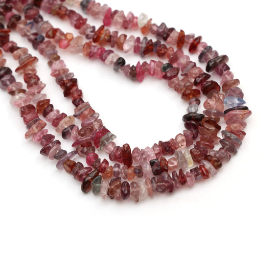 Natural Multi Spinel Smooth Nuggets Beads | 4x5 mm to 4x6 mm | Necklace for Women | 34 Inch Full Strand | Pack of 5