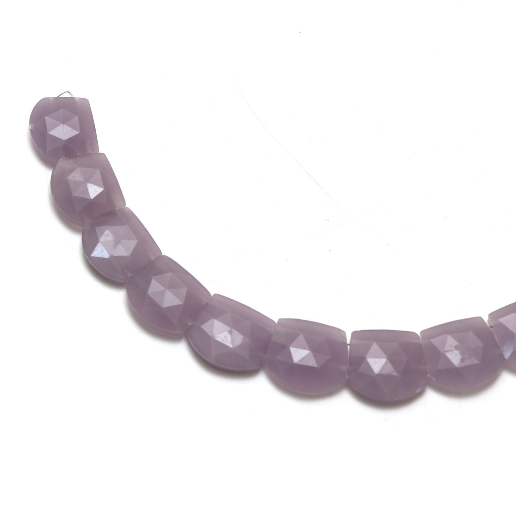 Natural Yttrium Fluorite Faceted Slice Layout Beads, 15x11 mm to 18x20 mm, Purple Fluorite Faceted , 17 Inch Full Strand, Price Per Strand - National Facets, Gemstone Manufacturer, Natural Gemstones, Gemstone Beads