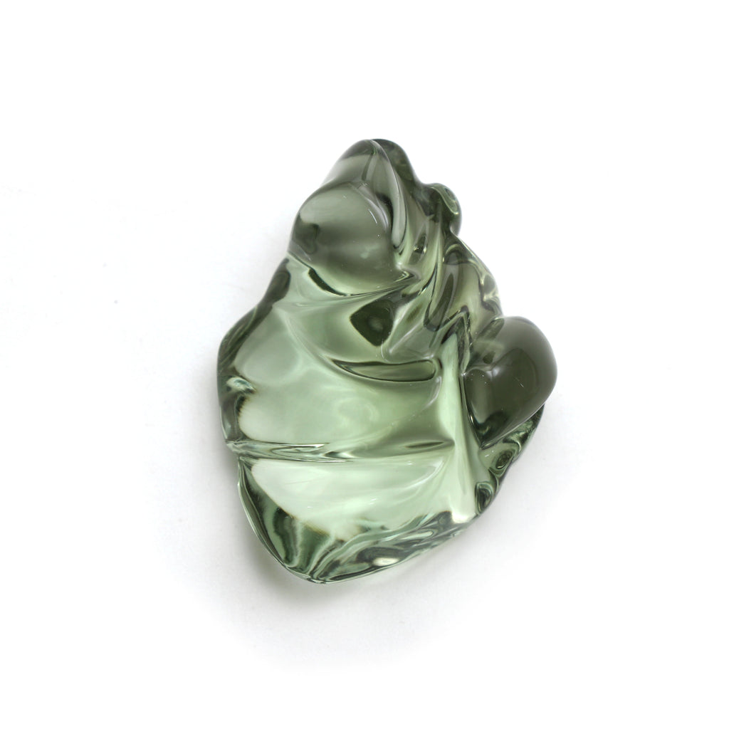 Natural Green Amethyst Smooth Organic Tumble Loose Gemstone, 34x36 mm, Amethyst Tumble Jewelry Making Gemstone, Gift for Her, 1 Piece - National Facets, Gemstone Manufacturer, Natural Gemstones, Gemstone Beads