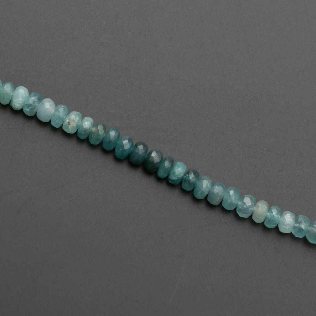 Grandidierite Faceted Roundel Beads, Grandidierite , 5mm to 6 mm, 8 Inch Strand Gem Quality , 8 Inch/ 20 Cm Full Strand, Price Per Strand - National Facets, Gemstone Manufacturer, Natural Gemstones, Gemstone Beads