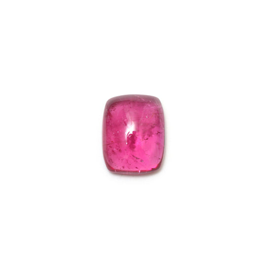 Natural Pink Tourmaline Smooth Rectangle Cabochon, Natural Tourmaline Loose Gemstone - 14x11x5.5 mm - Tourmaline Cabochon, 1 Piece
