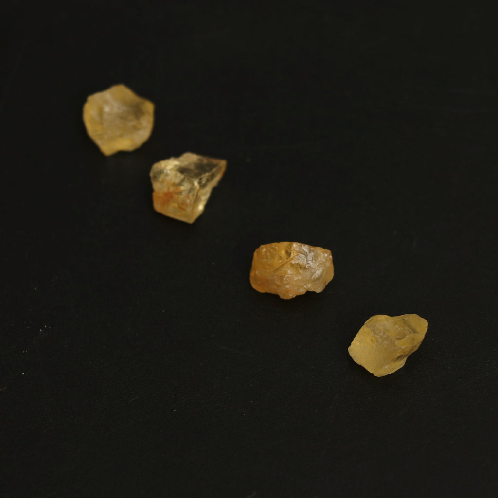Natural Yellow Aqua Organic Rough Loose Gemstone | 8x13 mm | Rough Loose Gemstone | Set of 10 Pieces - National Facets, Gemstone Manufacturer, Natural Gemstones, Gemstone Beads