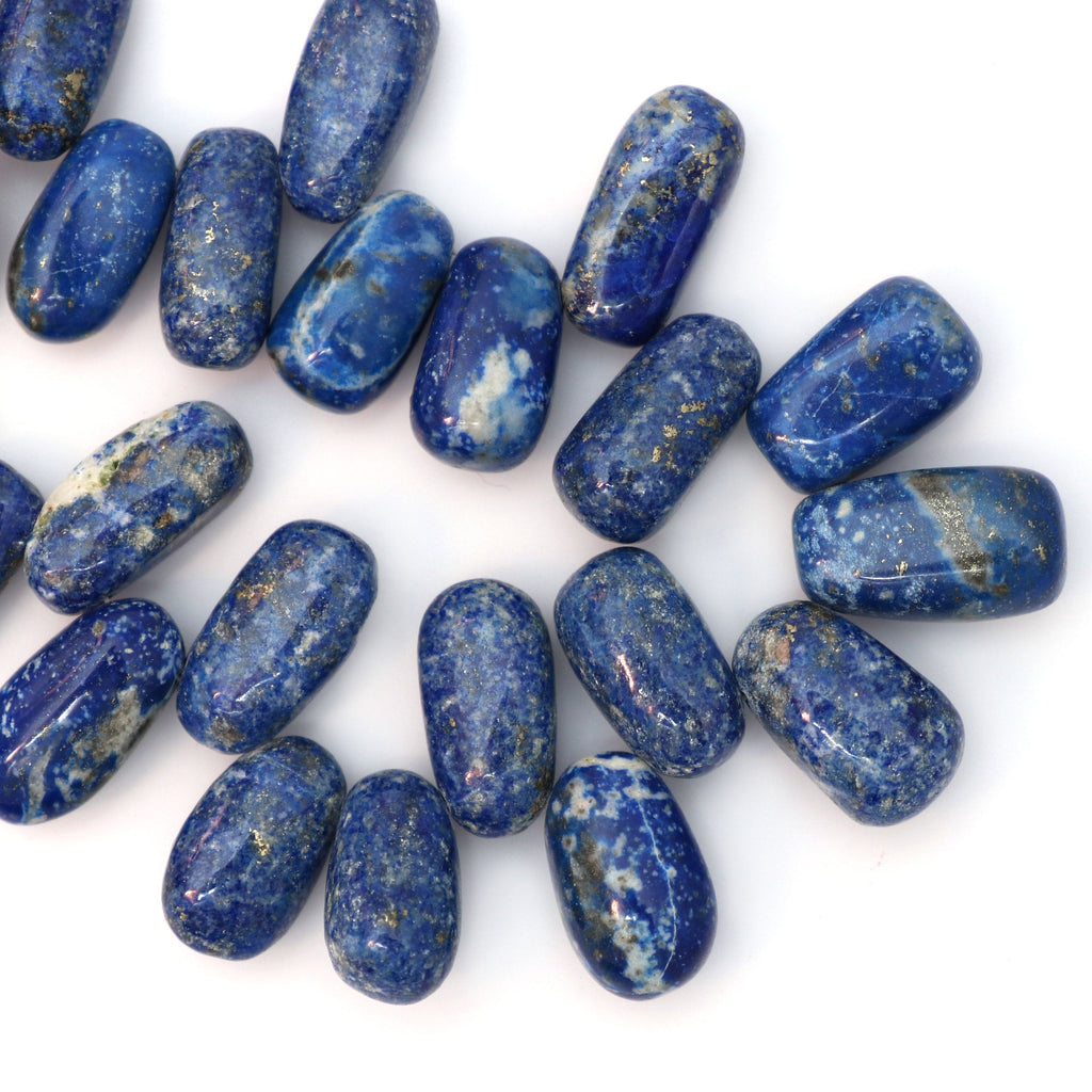 Lapis Smooth Nuggets Beads - 8x16 mm to 10x17 mm - Lazuli Lapis Gemstone - Gem Quality , 17 Cm Full Strand, Price Per Strand - National Facets, Gemstone Manufacturer, Natural Gemstones, Gemstone Beads