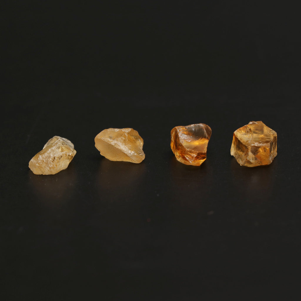 Natural Citrine Organic Rough Loose Gemstone | 12x15 mm | Rough Loose Gemstone | Set of 10 Pieces - National Facets, Gemstone Manufacturer, Natural Gemstones, Gemstone Beads