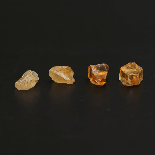 Natural Citrine Organic Rough Loose Gemstone | 12x15 mm | Citrine Jewelry Making Gemstone | Set of 10 Pieces