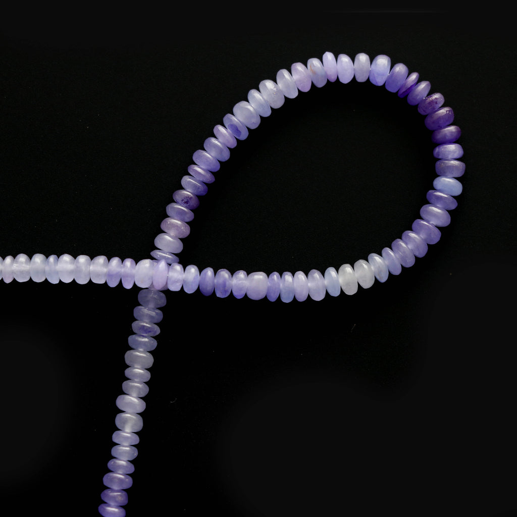 Natural Jade Dyed Smooth Beads, Jade Dyed Rondelle Beads, 4 mm to 5 mm, Jade Beads, Jade strand, 8 Inch, Full Strand, Price Per Strand - National Facets, Gemstone Manufacturer, Natural Gemstones, Gemstone Beads