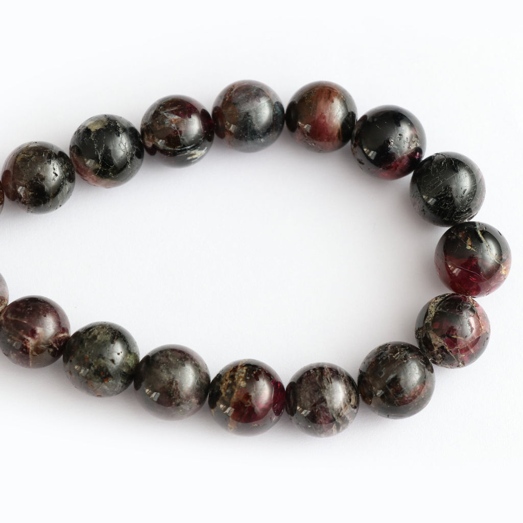 Multi Tourmaline Smooth Balls Beads , 11 mm to 12 mm, Multi Tourmaline Round Balls, Tourmaline strand, 8 Inch Full Strand, Per Strand Price - National Facets, Gemstone Manufacturer, Natural Gemstones, Gemstone Beads