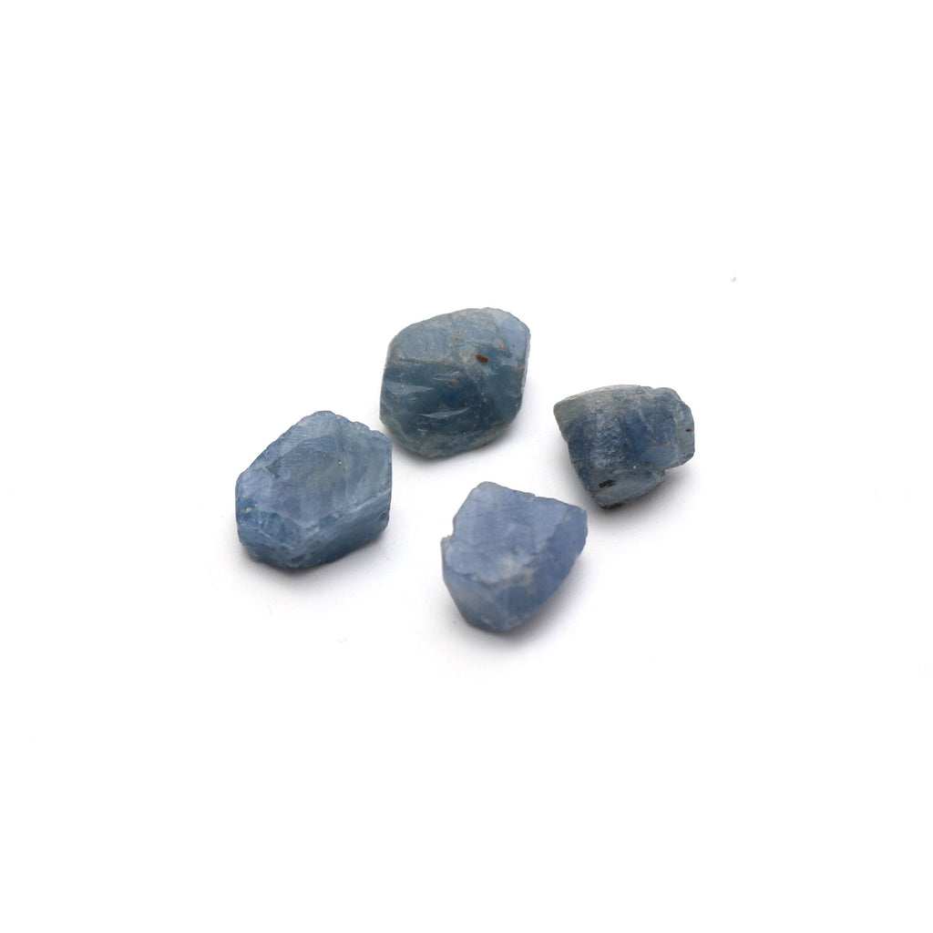 Natural Blue Sapphire Organic Rough Loose Gemstone | 9x13 mm | Rough Loose Gemstone | Set of 10 Pieces - National Facets, Gemstone Manufacturer, Natural Gemstones, Gemstone Beads
