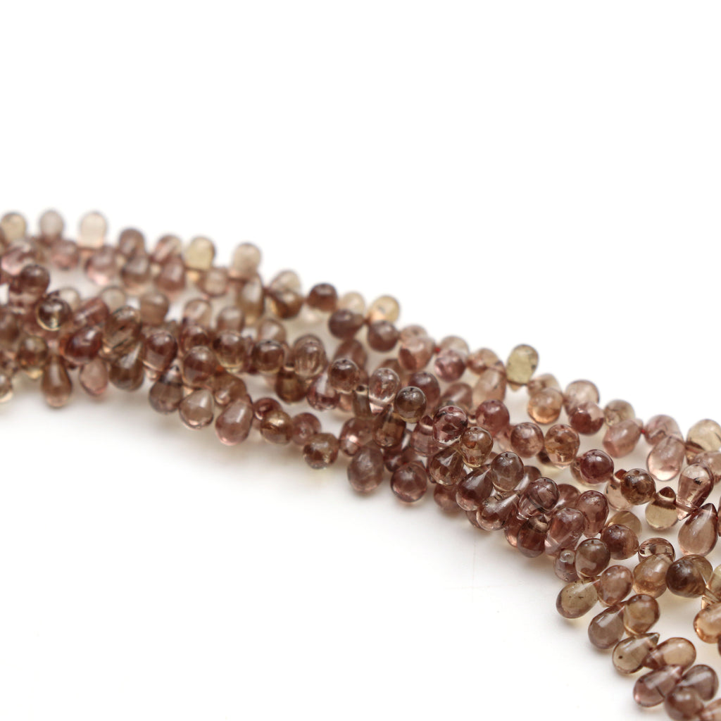 Color Change Garnet Smooth Drop Beads | Garnet Gemstone Beads | 2.5x4 mm to 4x5.5 mm | 8 Inch/ 16 Inch Full Strand | Price Per Strand - National Facets, Gemstone Manufacturer, Natural Gemstones, Gemstone Beads