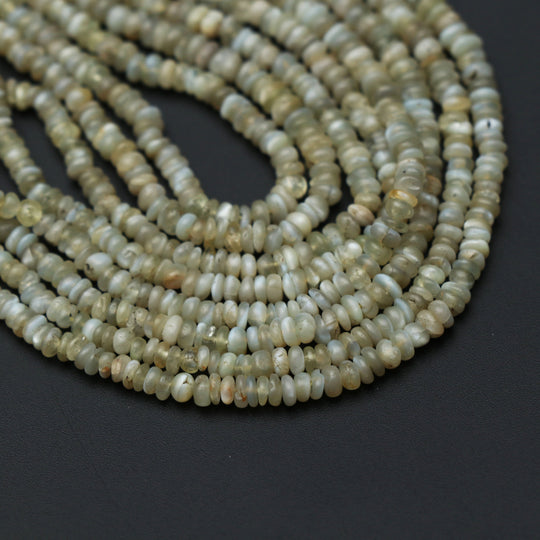 Cats Eye Smooth Rondelle Beads | 2.5 to 3.5 mm | Cats Eye Jewelry Making Beads | 18 Inch Strand