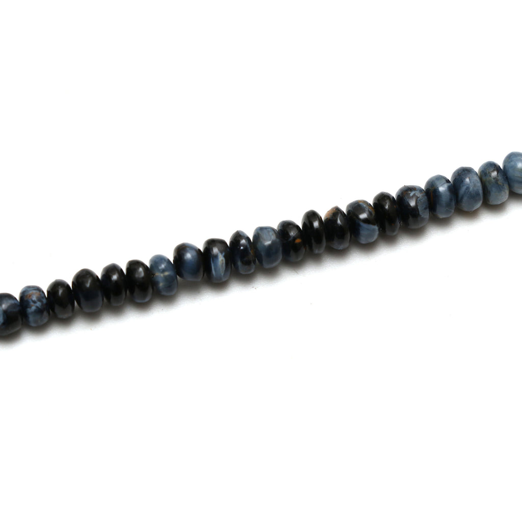 Pietersite Smooth Roundel Beads - 4 mm to 5 mm - Pietersite Roundel Beads - Gem Quality , 18 Inch Full Strand, Price Per Strand - National Facets, Gemstone Manufacturer, Natural Gemstones, Gemstone Beads
