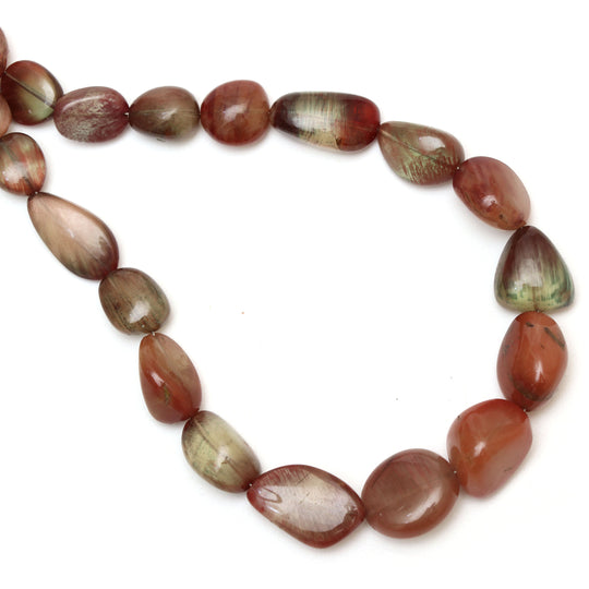 Andesine Smooth Tumble Beads | 7.5x8 mm to 11x15.5 mm | Andesine Jewelry Making Beads | 18 Inch Strand | Price Per Strand