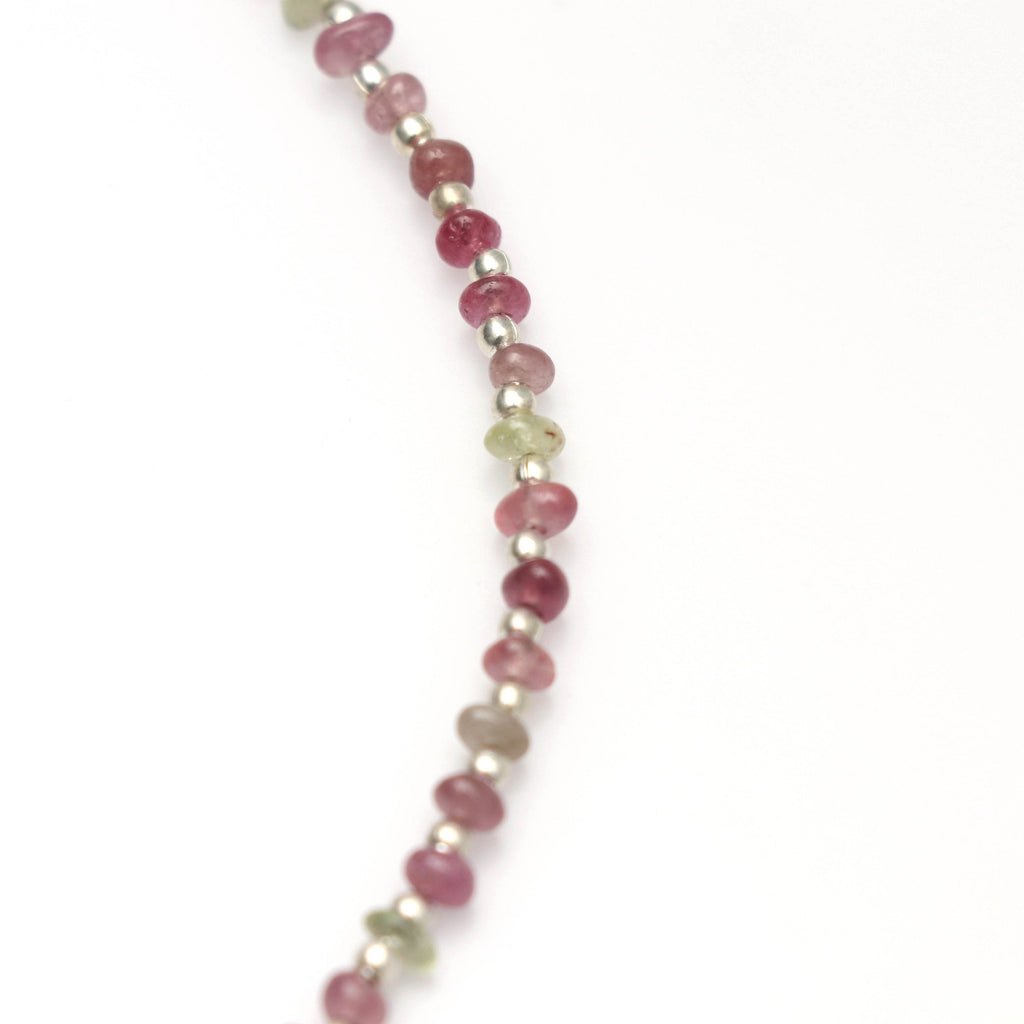 Multi Sapphire Smooth Nuggets, Multi Sapphire Beads- 3 mm to 4 mm-Multi Color Sapphire - Gem Quality, 8 Inch/ 16 Inch, Price Per Strand - National Facets, Gemstone Manufacturer, Natural Gemstones, Gemstone Beads