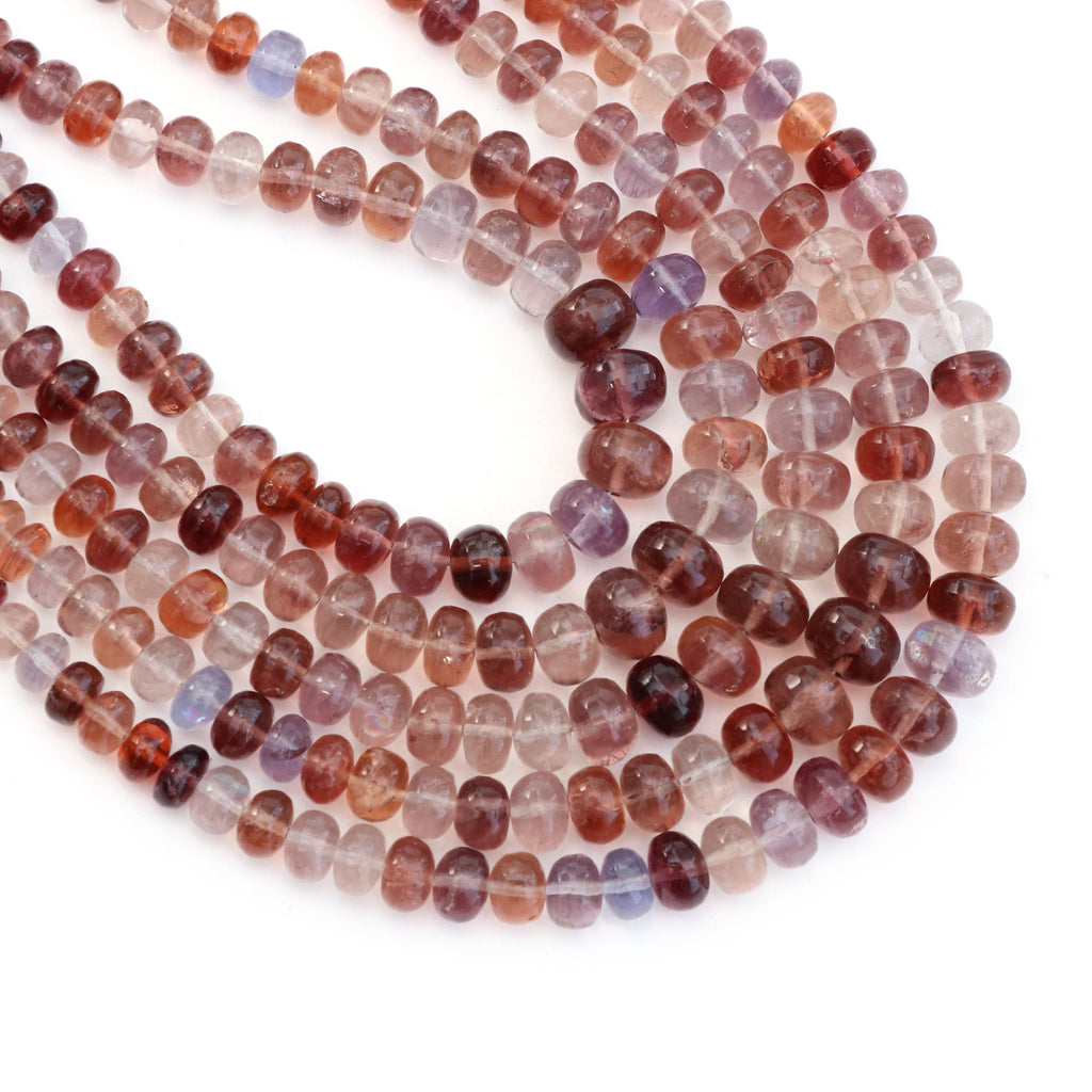 Change Color Fluorite Beads - 4.5 mm to 7.5 mm - Change color Smooth Beads, Fluorite Beads- Gem Quality, 8 Inch, Price Per Strand - National Facets, Gemstone Manufacturer, Natural Gemstones, Gemstone Beads