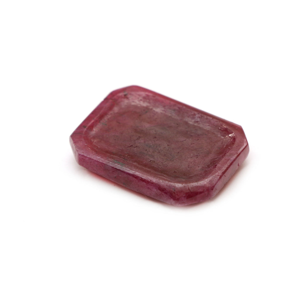 Natural Ruby Carving Cushion Loose Gemstone - 17x24 mm - Ruby Cushion, Ruby Carving Loose Gemstone, 1 Piece - National Facets, Gemstone Manufacturer, Natural Gemstones, Gemstone Beads