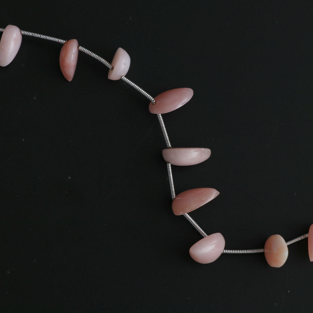 Pink Opal Smooth Pear Beads - 13x9 mm to 14x10 mm- Pink Opal Pear Cabochon Beads- Gem Quality , 20 Cm Full Strand, Price Per Strand - National Facets, Gemstone Manufacturer, Natural Gemstones, Gemstone Beads
